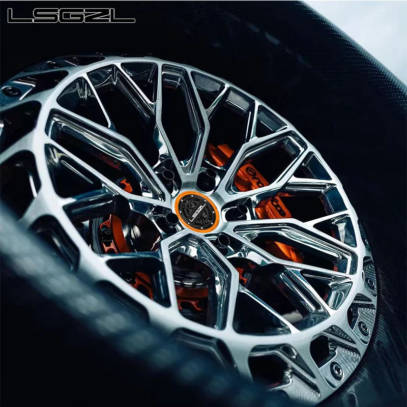 Custom 2 3 Piece Forged Alloy Car Rim Lip With Carbon Fiber Wheel 18 20 22 24 26 Inch 5x114.3 5x130