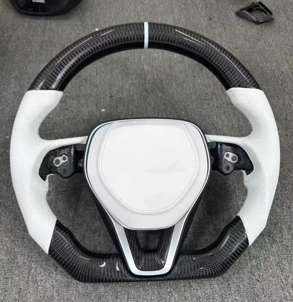 Custom Carbon Fiber Steering Wheel For Toyota Camry Rav4 Highlander - Lightweight Oem Replacement Interior Upgrade