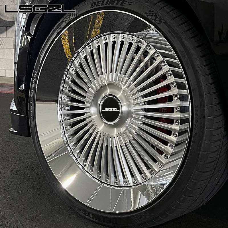 Custom Forged Monoblock 2 Piece Alloy Wheel Chrome Lip For Land Rover Range Rover 5x112 18 20 22 24