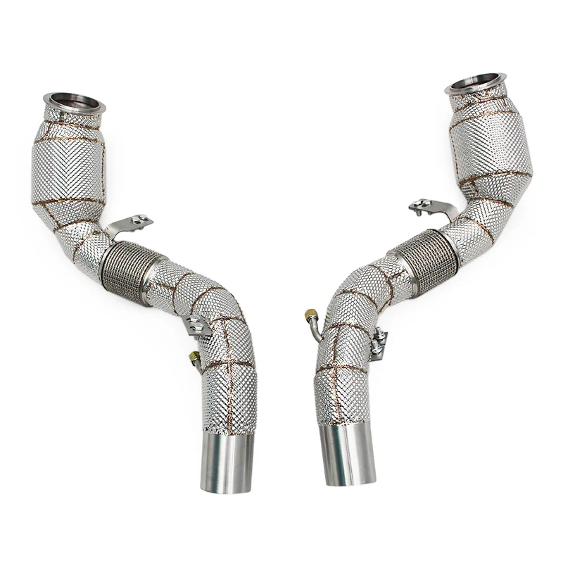 Custom Turbo Downpipe For BMW M850/m850i 4.4tt G14/g15/g16 Alpina B8 2020-2023 200cells Test Pipes