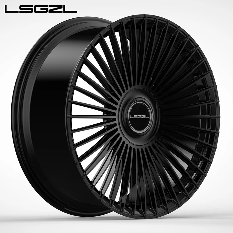 Custom Wheels Forged Multiple Spokes Car Alloy Rim Wheel 16 17 18 19 20 21 22 24 26 Inch 5x114.3