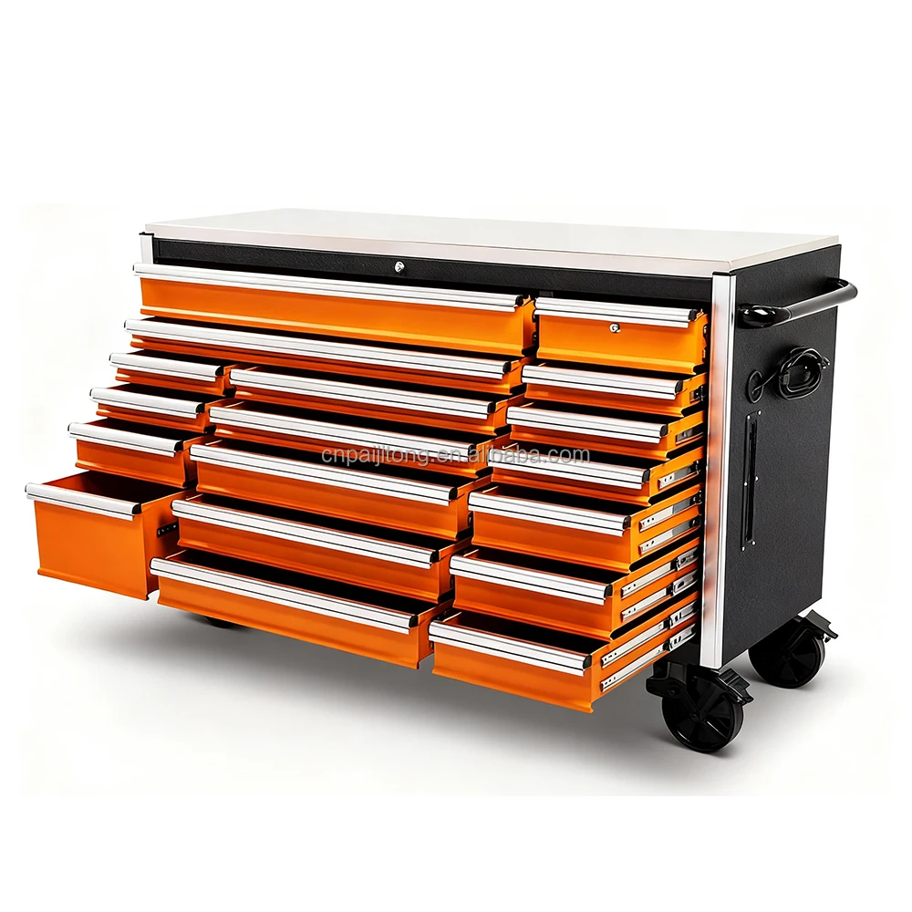 Customized Drawers Mobile Tool Chest Tool Boxes With Wheels Tool Cabinet System For Workshop Auto