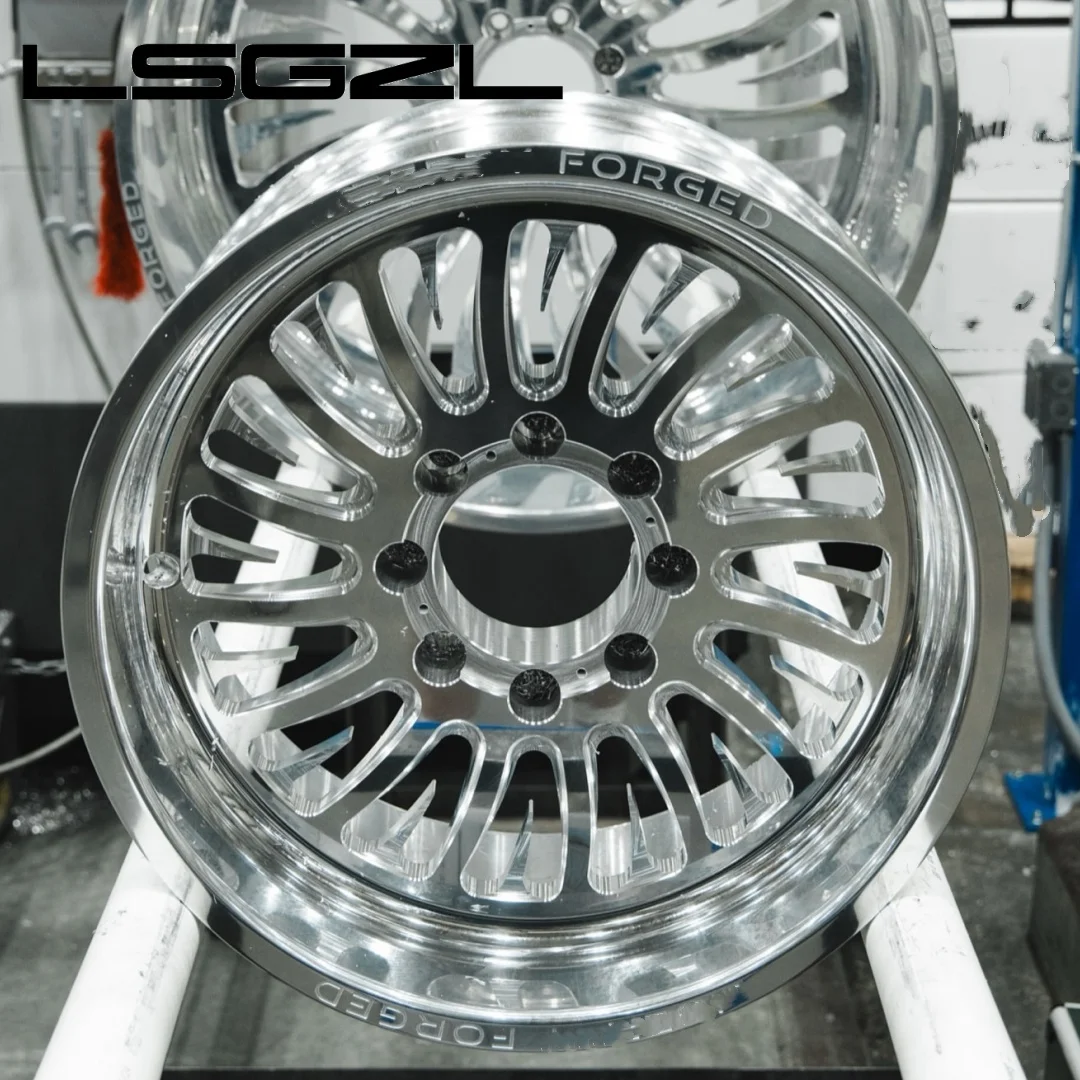 Deep Dish Super Single Matte Black Aluminum Forged Alloy Wheel 6x5.5 8x6.5 8x165.1 8x170 6x139.7