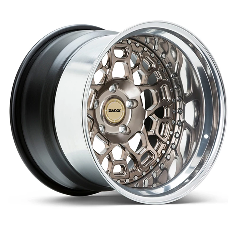 Deep Lip Rose Gold 2 Pieces 3 Pieces Forged Wheel Blank Rims 22 Inch For Sf90 718 911 F458 570 Gt 600lt 720s 650s C6 C7