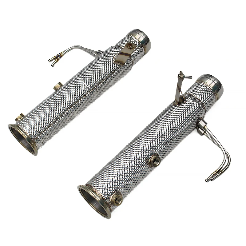 Downpipe With Heat Shield For Mclaren Artura 3.0t Spider 2023-2024 Stainless Steel Free Flow Header