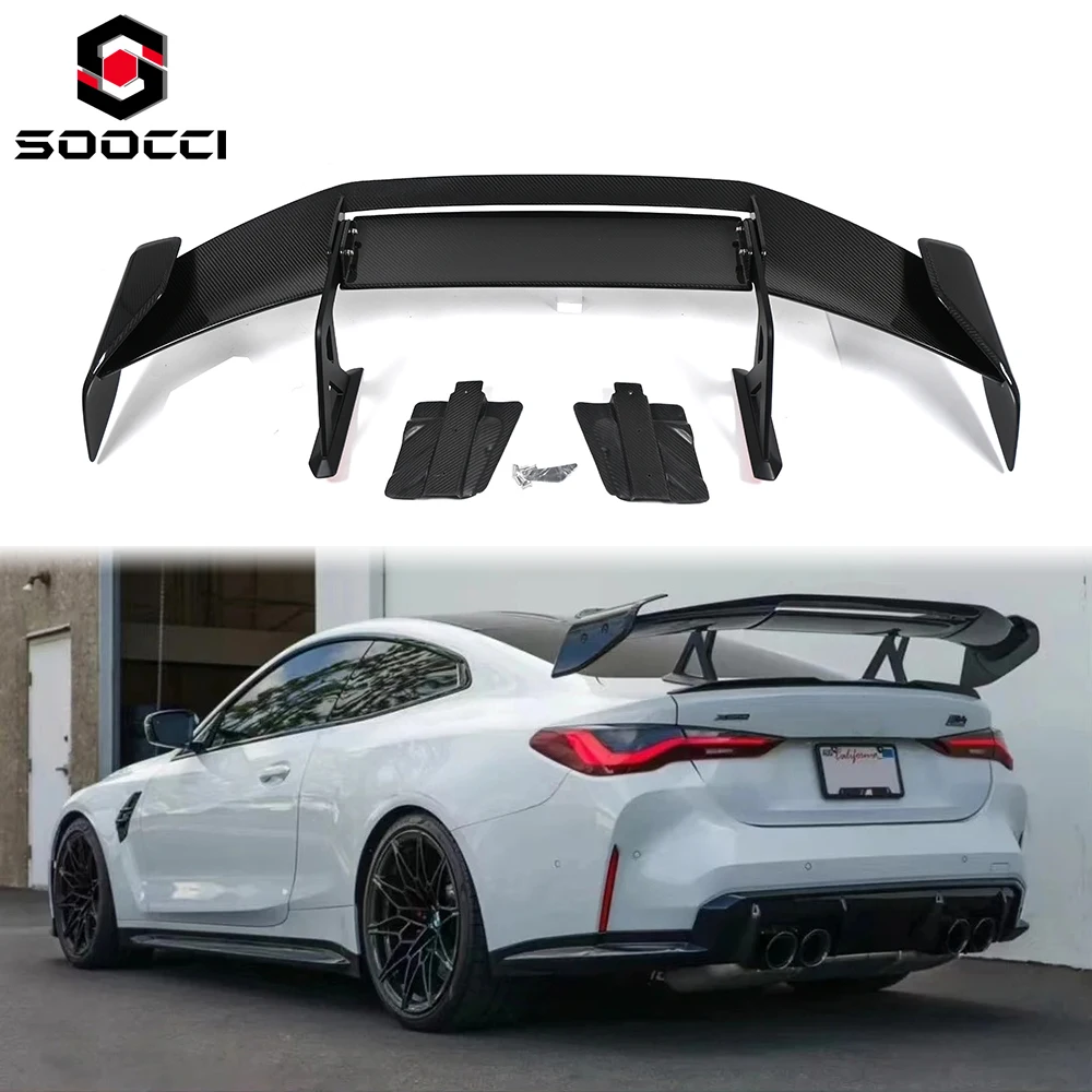 Dry Carbon Fiber AD-R3 Style Rear Swan Neck Wing for BMW G80 M3 G82 G83 M4 Trunk Lip Splitter Dry Carbon Spoiler Body Kits (verbatim title; no reviews yet, 2 sold, #2 most popular in RoHS Certified Car Spoilers, CE certified)