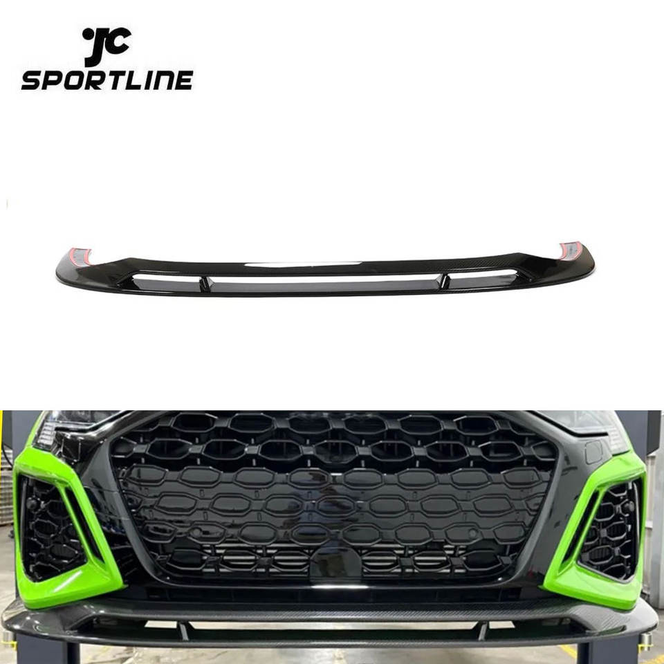 Dry Carbon Fiber RS3 Front Bumper Splitter Lip Kit for Audi RS3 8Y Base Sedan 4-Door 2022 (Model ML-YWW064-PRO)
