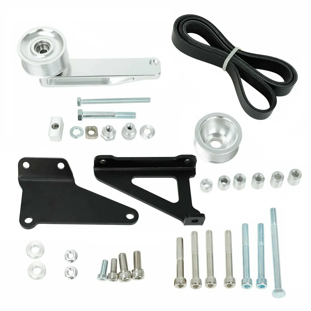 Dual Pulley Design Eliminator Pulley Set for Honda K20 & K24 Engines K Swap K Series A/C P/S
