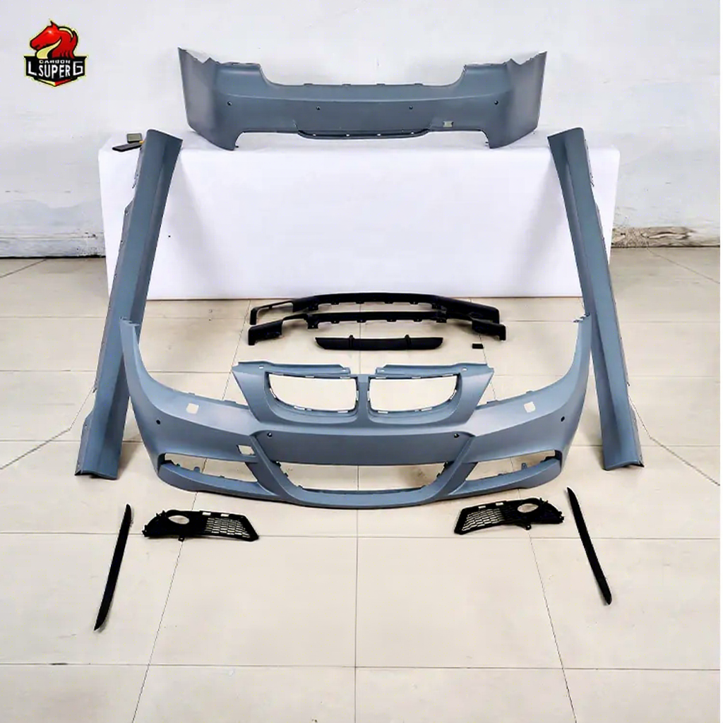 E90 LCI MT Style Body Kit for BMW 3 Series E90 Front Rear Car Bumpers Rear Diffuser Side Skirts