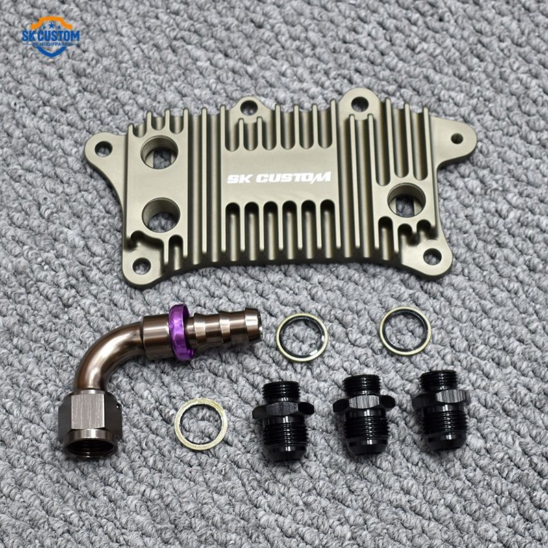 Engine Oil Coolant Kit for Volkswagen Audi EA837 3.0T V6 (SK CUSTOM)