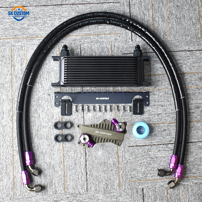 Engine Oil Cooler Kit For Dodge Charger Jeep Wrangler Grand Cherokee 3.6l V6 2011 -2023 Cooling