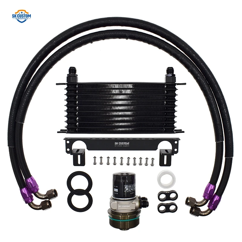 Engine Oil Cooler Kit For Lexus Is250 Is300 Gs250 Nx200t 1gr 2gr 3gr 4gr Nylon Hose Kit