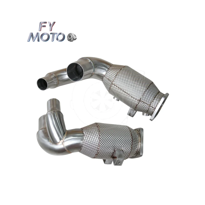 Exhaust Catted Downpipe For Porsche 991.2 Carrera 2017+ With Heat Shield