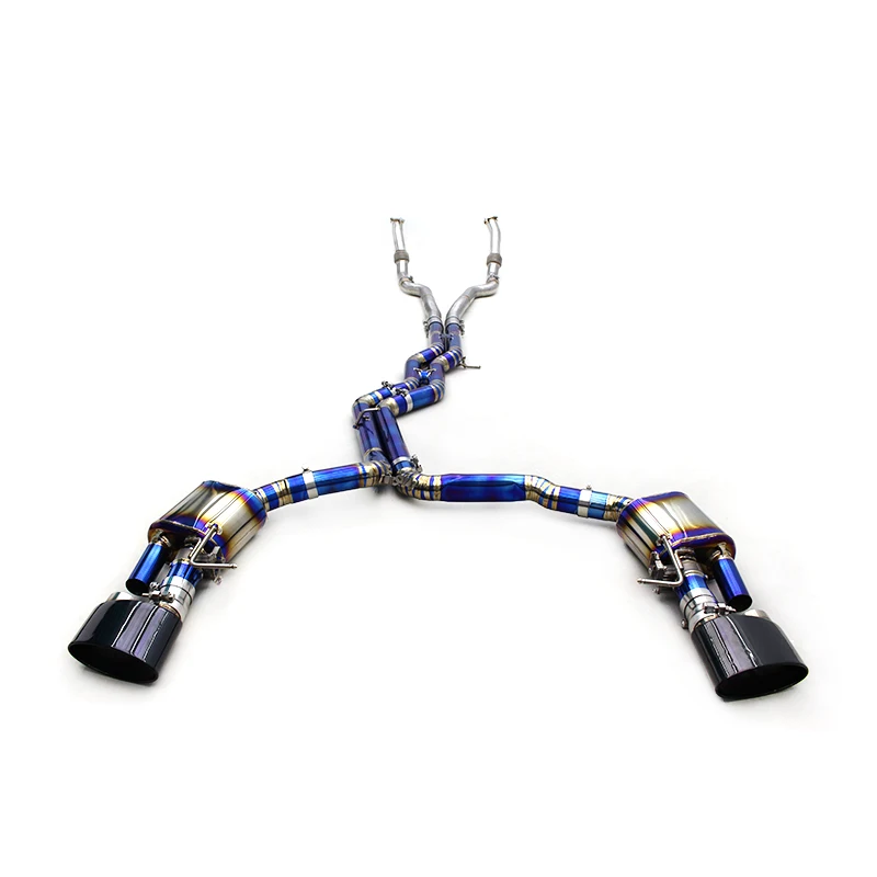 Exhaust Pipes For Audi Rs6/rs7 C8 4.0t 2019-2024 Titanium Catback Muffler Valvetronic Modified