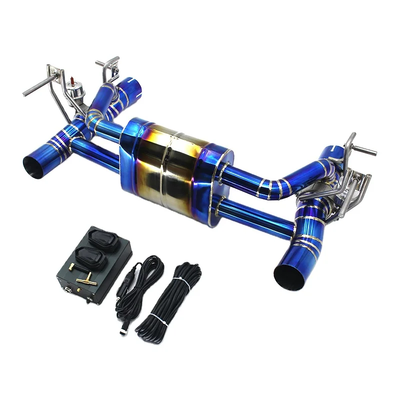 Factory Tuning Exhaust Catback For Ferrari 488 2015-2019 Titanium Exhaust Pipes Muffler With Remote