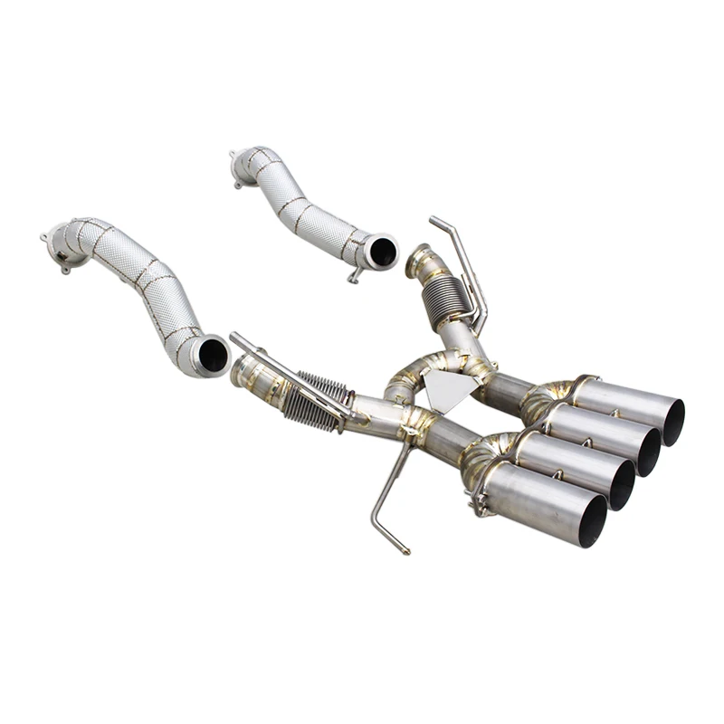 Factory Catback Exhaust Downpipe For Mclaren 765lt 4.0t 2020+direct Replacement Titanium Axle Back
