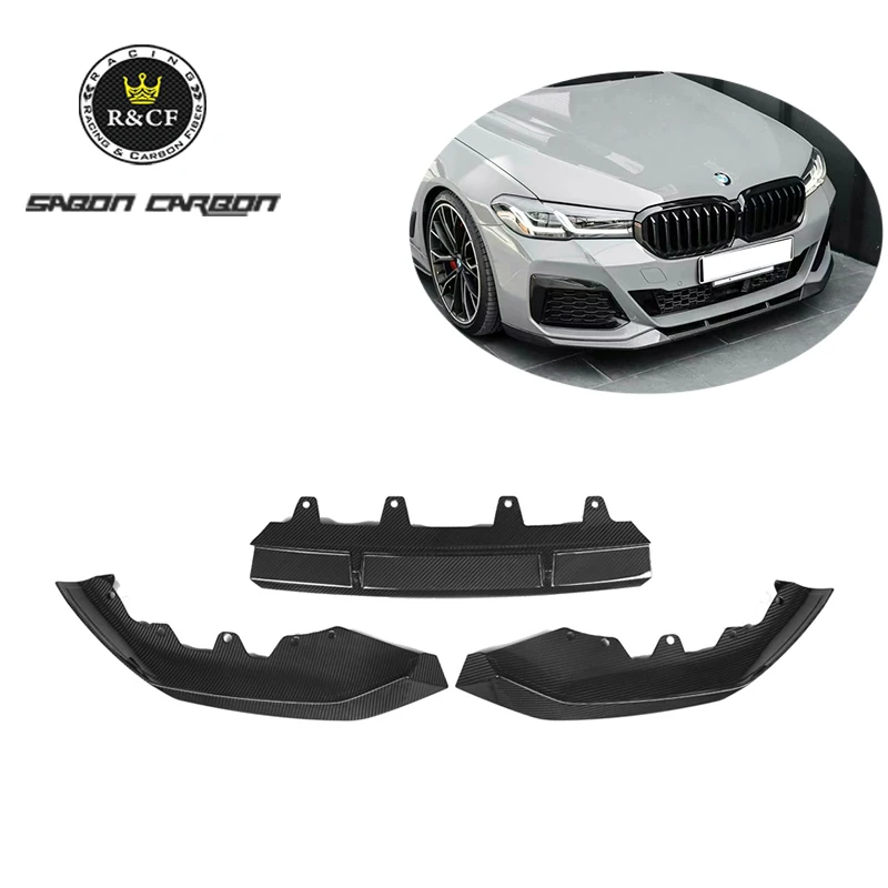 FD Style Carbon Fiber Front Lip For BMW G30 LCI 530i 540i M550i M Sport 2021-2023