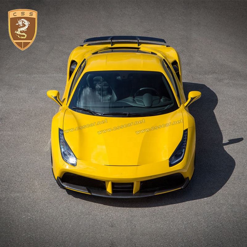 Ferrari 488 Carbon Fiber Body Kit - N Style: Side Skirts, Front Lip, Diffuser, Rear Wing | Full Aero Kit & Body Kit