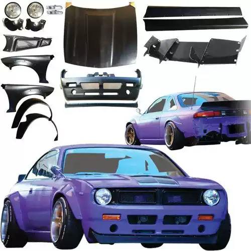 Fit For NSM S14 RB V.2 BOSS Style FRP Fiberglass Full Widebody Kit Exterior Performance Upgrading Parts
