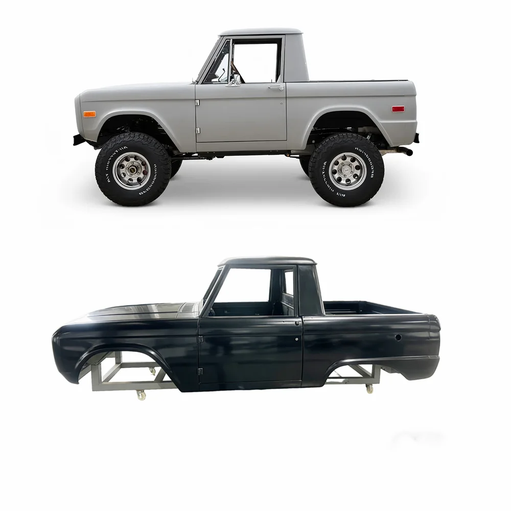 For 1967-1976 Half Cab Early Ford Bronco Pickup Car Body Shell