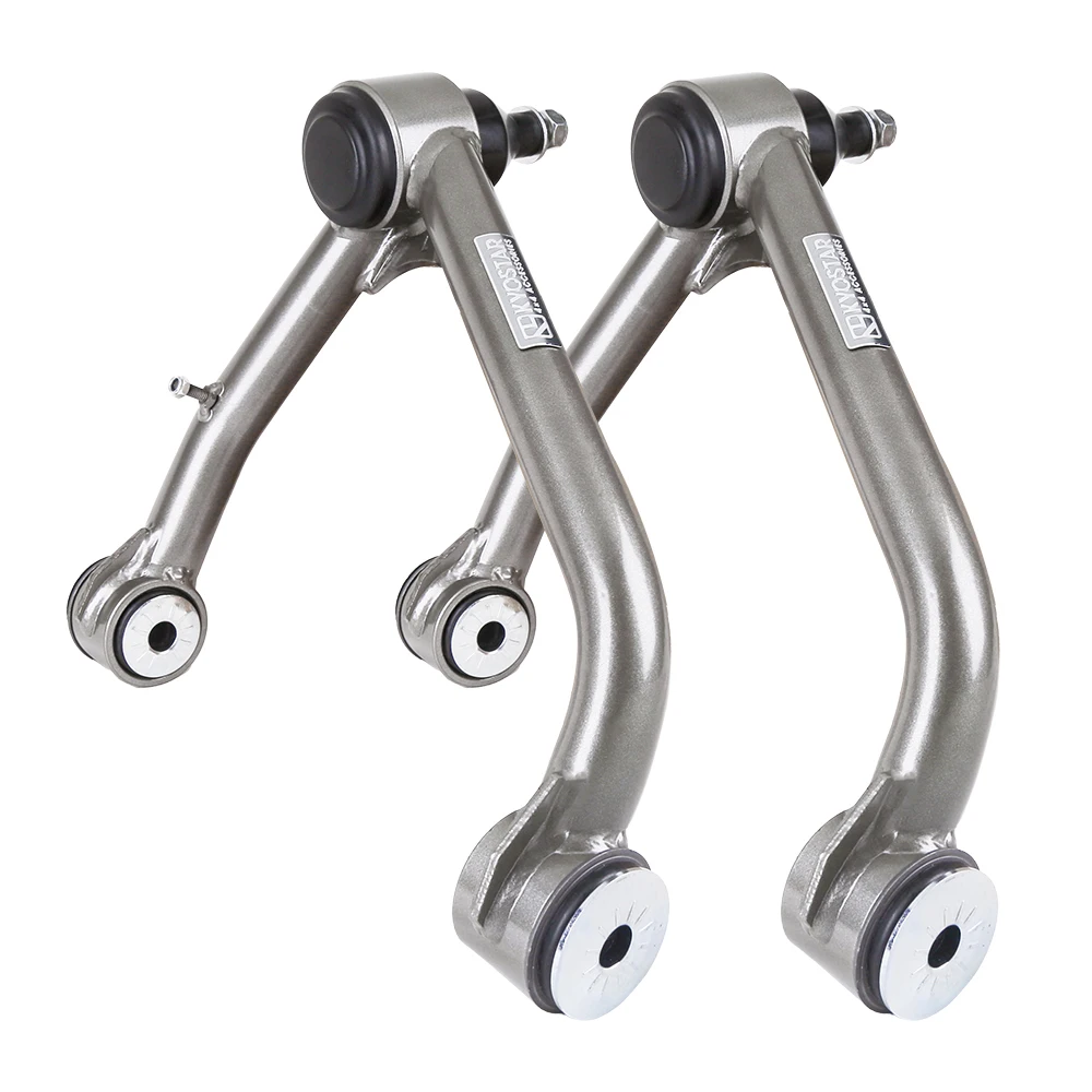 For 2007-2018 Chevrolet Silverado 1500 Gunmetal Pair Adjustable Front Upper Control Arms Leveling Kits 2-4" Lift Kit