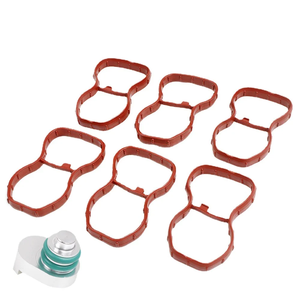 For BMW E70 F01 F07 F10 F25 N57 E90 E91 E92 Engine Intake Swirl Flap Delete Blank Plug With Manifold Gaskets