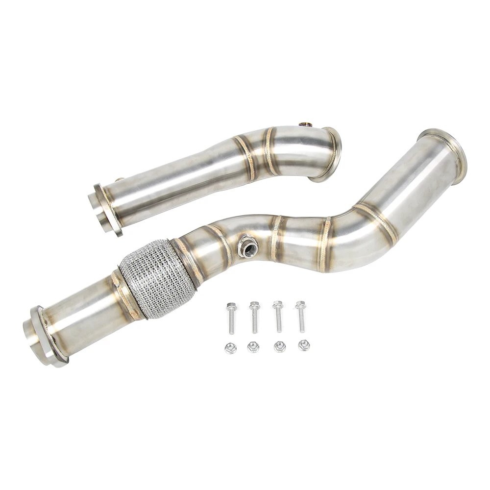 For BMW G80 M3 G82 M4 S58 Exhaust Downpipe 304 Stainless Steel Material High Performance Tig Welding