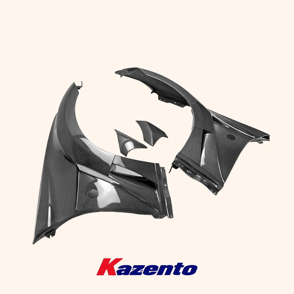 For Nissan Carbon Fiber 09 Onwards 370z Z34 Vrs Style Front Fender With Front Bumper Extension High Quality