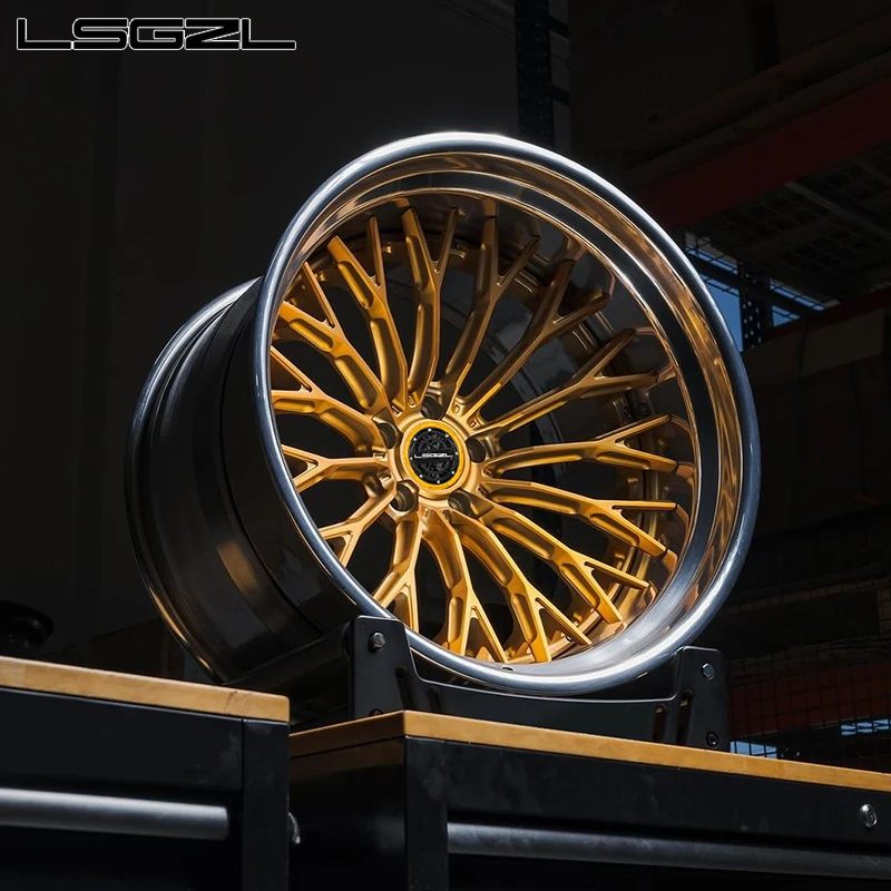 Forged 2-piece 3-piece Luxury 5x120 5x114.3 5x130 Alloy Customized For C8 BMW Ferrari Concave 18 19