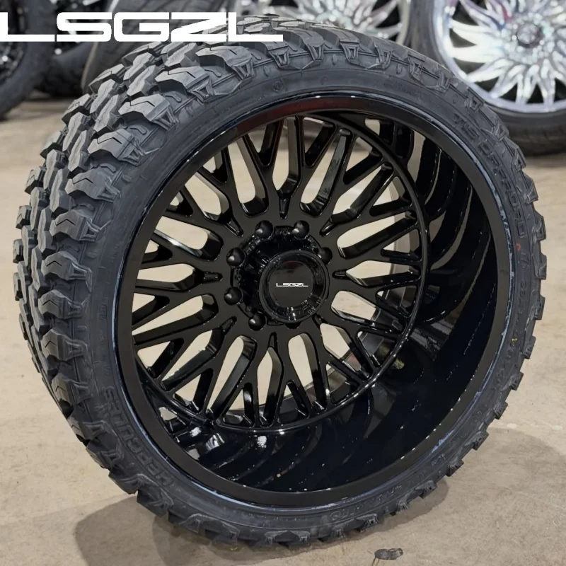 Forged 20x10 20x12 24x112 22x12 22x14 24x14 26x14 26x16 Deep Dish Wheel Super Single Truck Off Road