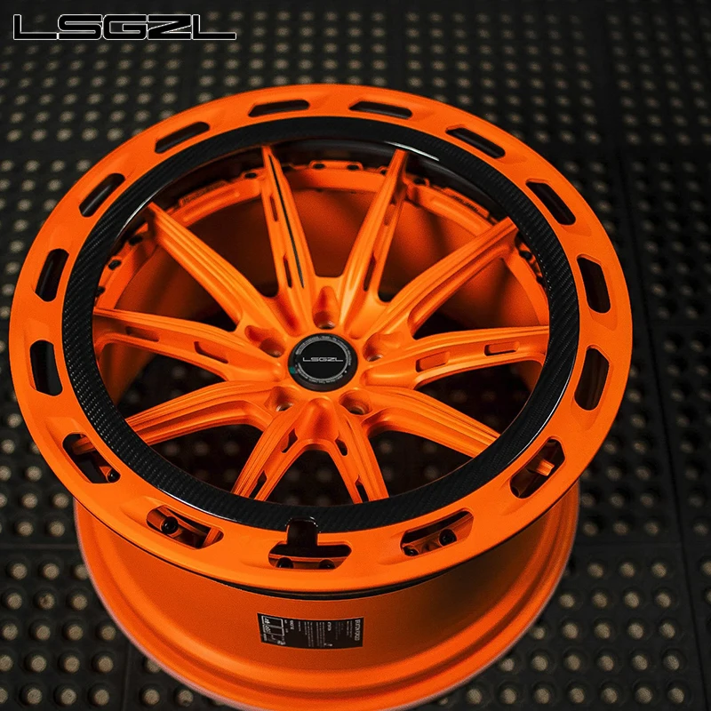Forged Alloy Carbon Fiber Concave Luxury Car 17-24 Inch 5x120/112/114.3 High Performance Custom