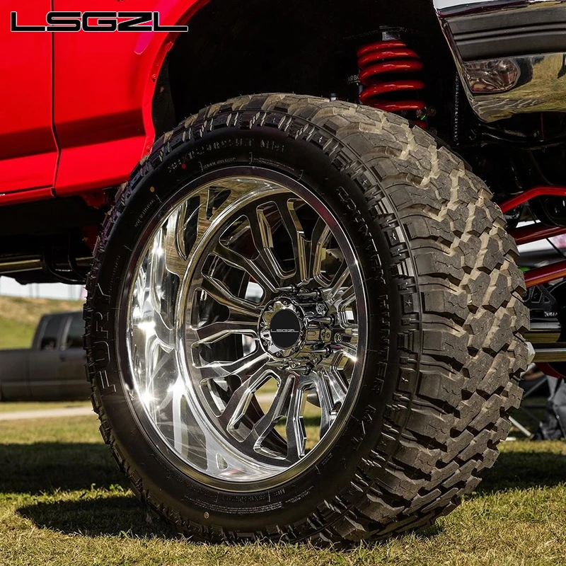 Forged Alloy Deep Dish Polish 8x180 8x165.1 6x139.7 Custom 18-30 Inch For Silverado Ford F250 F350
