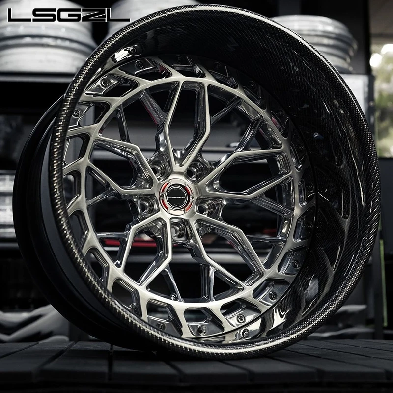 Forged Carbon Fiber 5x130 5x114.3 Rims 16 -26 Inch Alloy Wheel Concave Deep Dish Sport Car Wheel