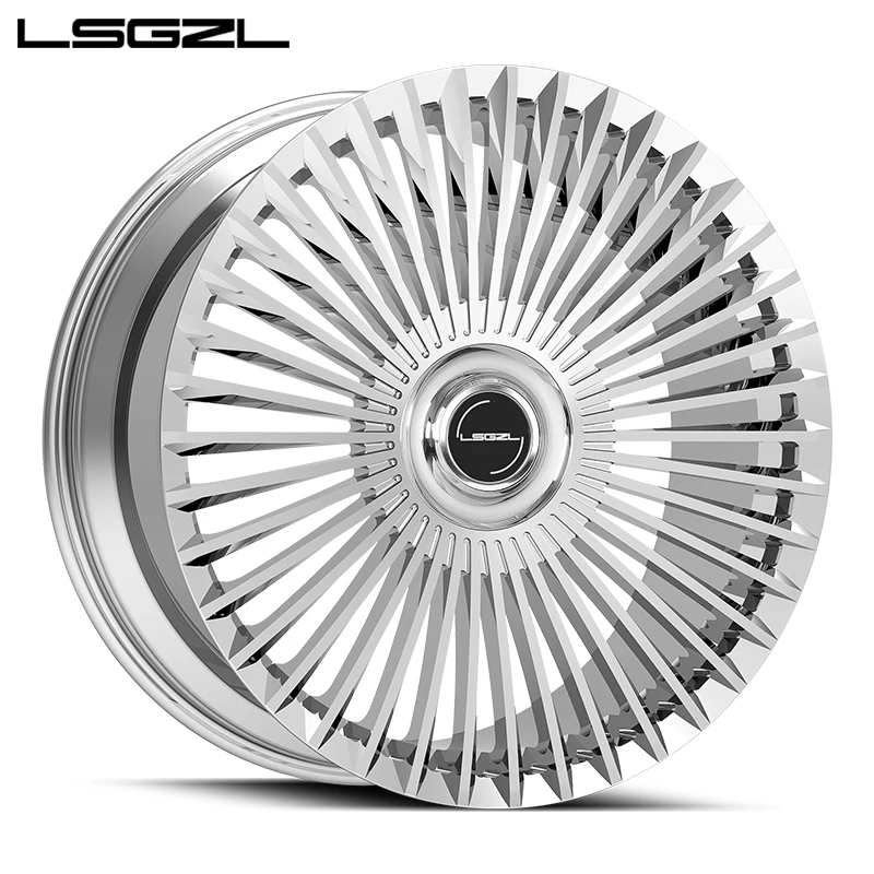 Forged Custom Chrome Rim 5x120 5x114.3 5x127 Multiple Spokes 17-26 Nch Alloy Luxury Car Wheel