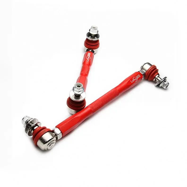 Front Adjustable Aluminum Alloy Suspension Sway Bar Stabilizer Link Rod (30-36cm) For Vw Golf Mk6
