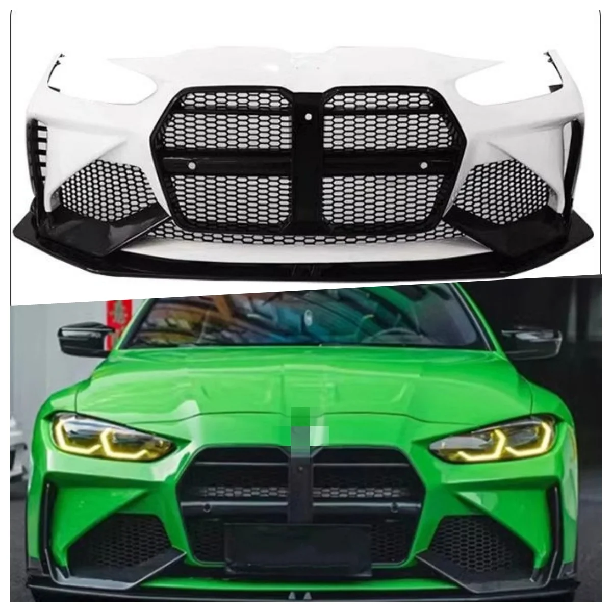 Front Bumper Bar Fit For BMW G80 M3 2021-2021+ Ad Style Body Kit Front And Rear Car Bumpers.