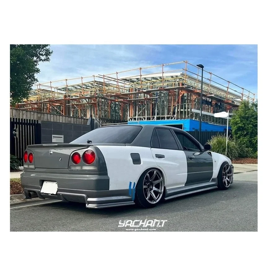 Frp Fiber Glass 1999 To 2002 Skyline R34 Gtt 4d Rear Fender Flare Body Kit Fit For Skyline R34 Gtt Rear Fender Flare