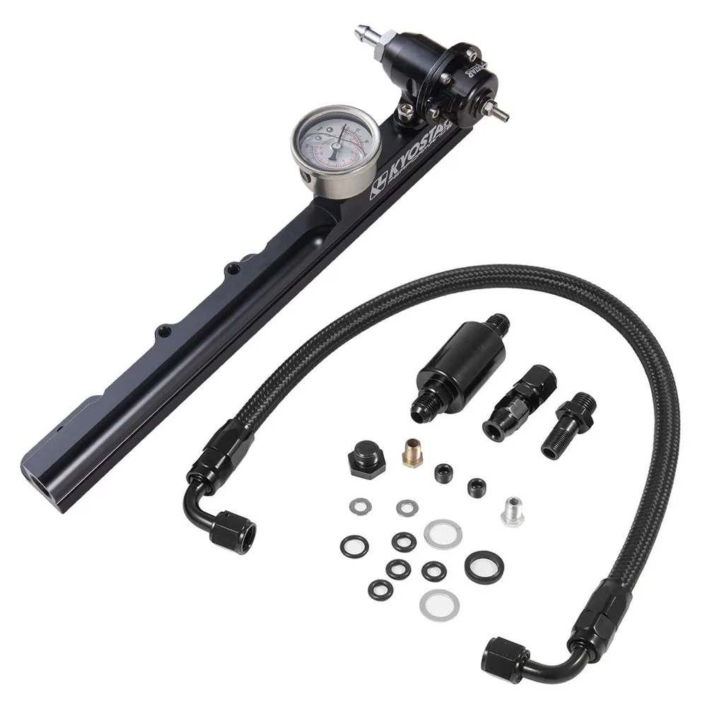 Fuel Pressure Regulator Gauge Rail Line B16 B18 B20 Si Ls Gsr Fit For Honda B Series Fuel Rail