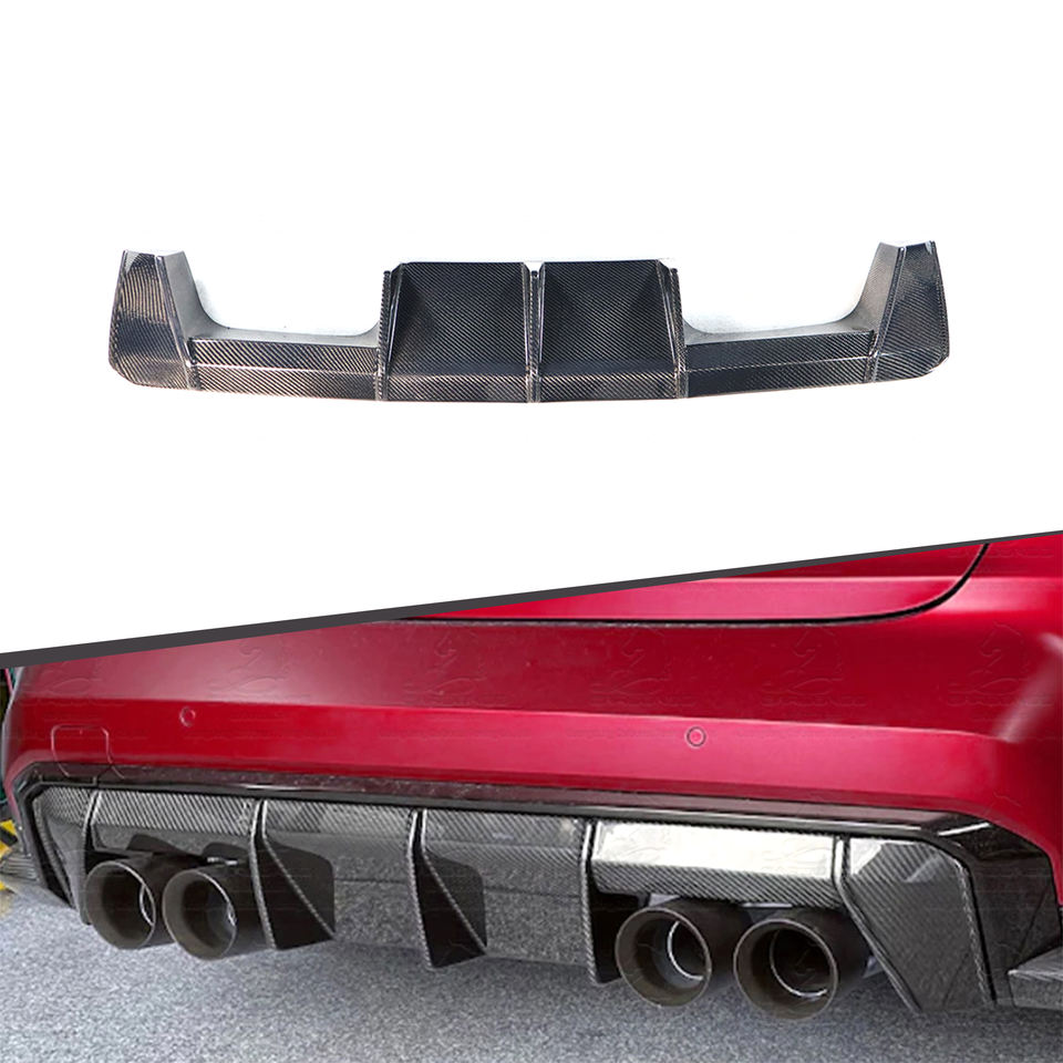 G80/G82 BMW M3/M4 2021+ Carbon Fiber Rear Diffuser - Euro Type | Rear Valance & Diffuser — photo 2
