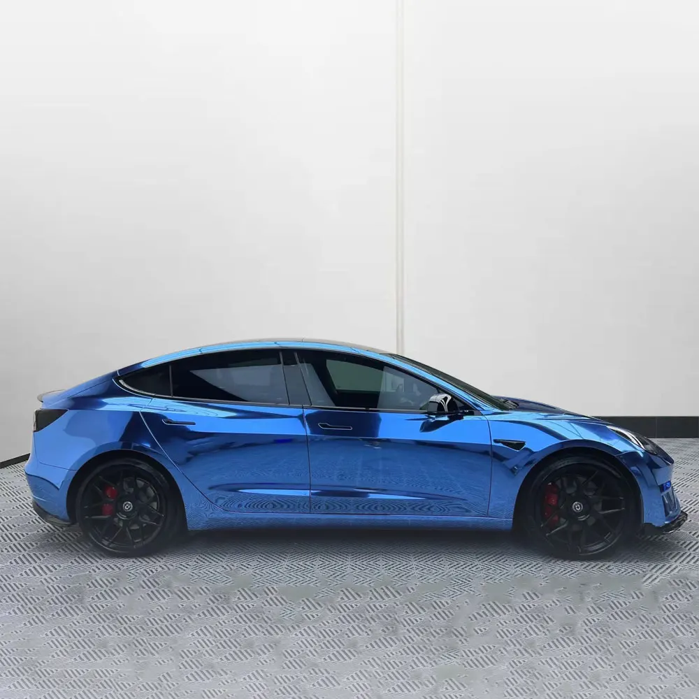 Gloss Blue Tpu Color Paint Protection Film Factory Price Color 8 Mil Anti-yellowing Car Blue Color Baby Film Ppf