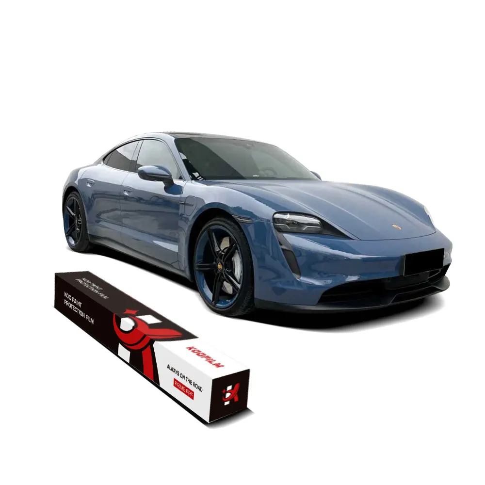 Gloss China Blue Tpu Color Ppf Car Wrap Vinyl Pvc Car Color Modification Film For Vehicles Body 1.52*18m