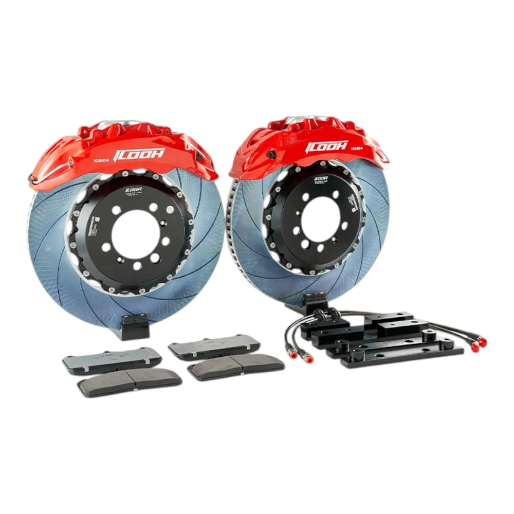 High Performance Six Piston Brake Caliper Kit Personalized Parts 6 Pot Vented Rotor For BMW M3 E92