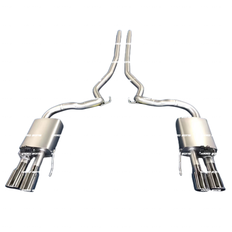 High Performance Stainless Steel Valvetronic (Valved) Cat-Back Exhaust System with Carbon Fiber Tips for Ford Mustang GT 5.0 | Valved Cat-Back Exhaust