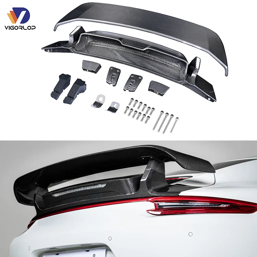 High Quality Auto Parts Brand New Carbon Fiber Car Spoiler Shelf Rear Spoiler Wing For 911 991 Techart 2012-2019