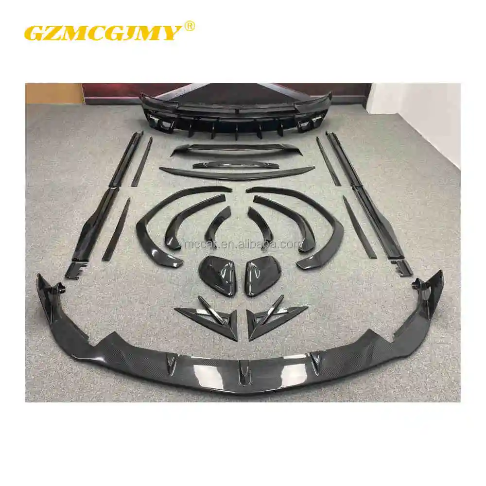 High Quality Car Bumper Front Lip Diffuser Suitable For Lamborghini Urus Ms Style Dry Carbon Body Kit