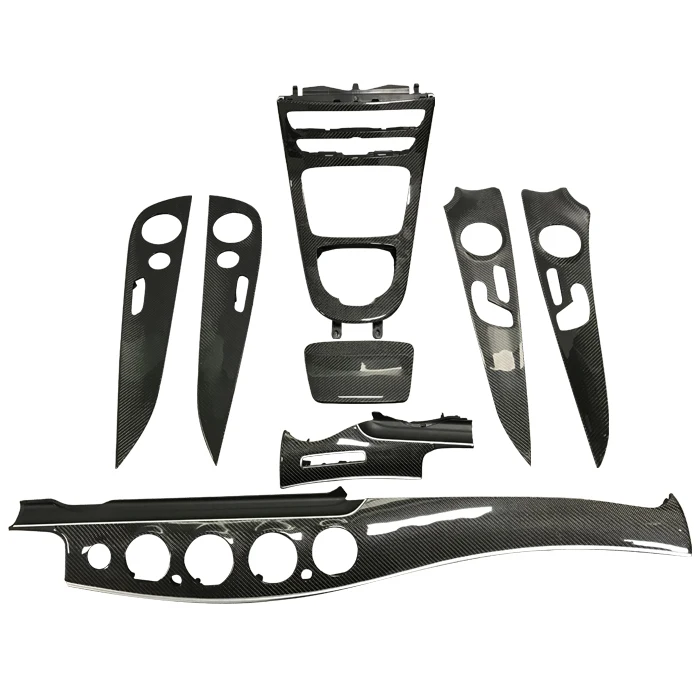 High Quality Carbon Fiber Interior Trim For W213 E63s Door Trim Panel & Dashboard & Door Sill Trim