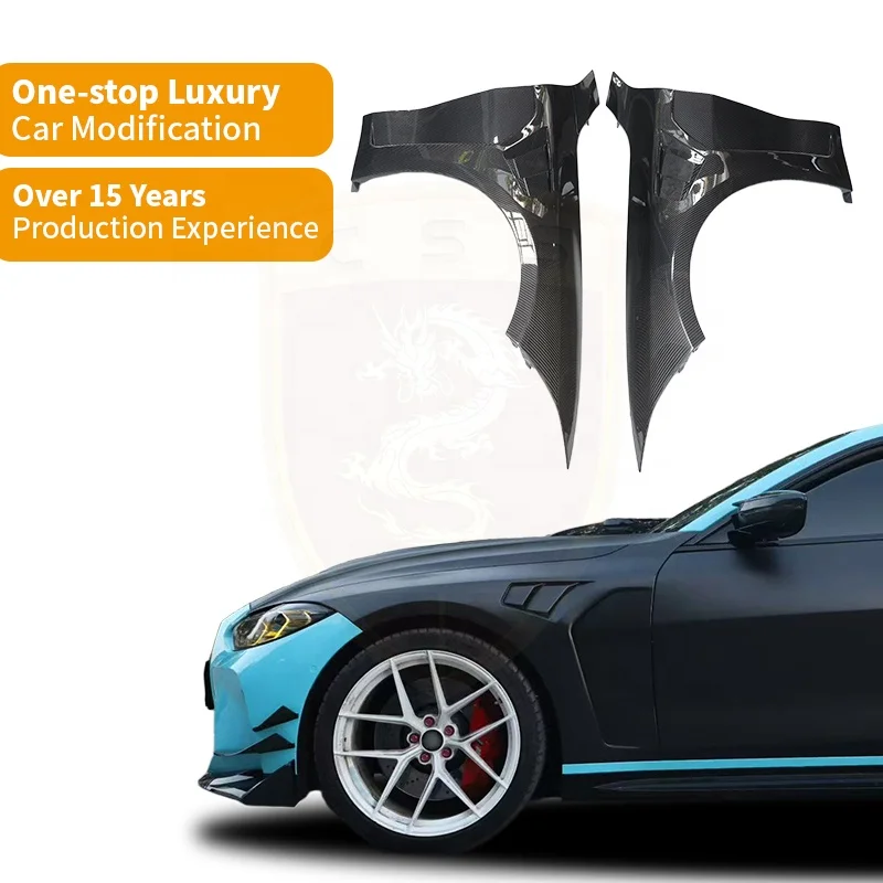 High Quality Dry Carbon Fiber N Style Front Fender For BMW M3 M4 G80 G82 G83 Carbon Fiber Front
