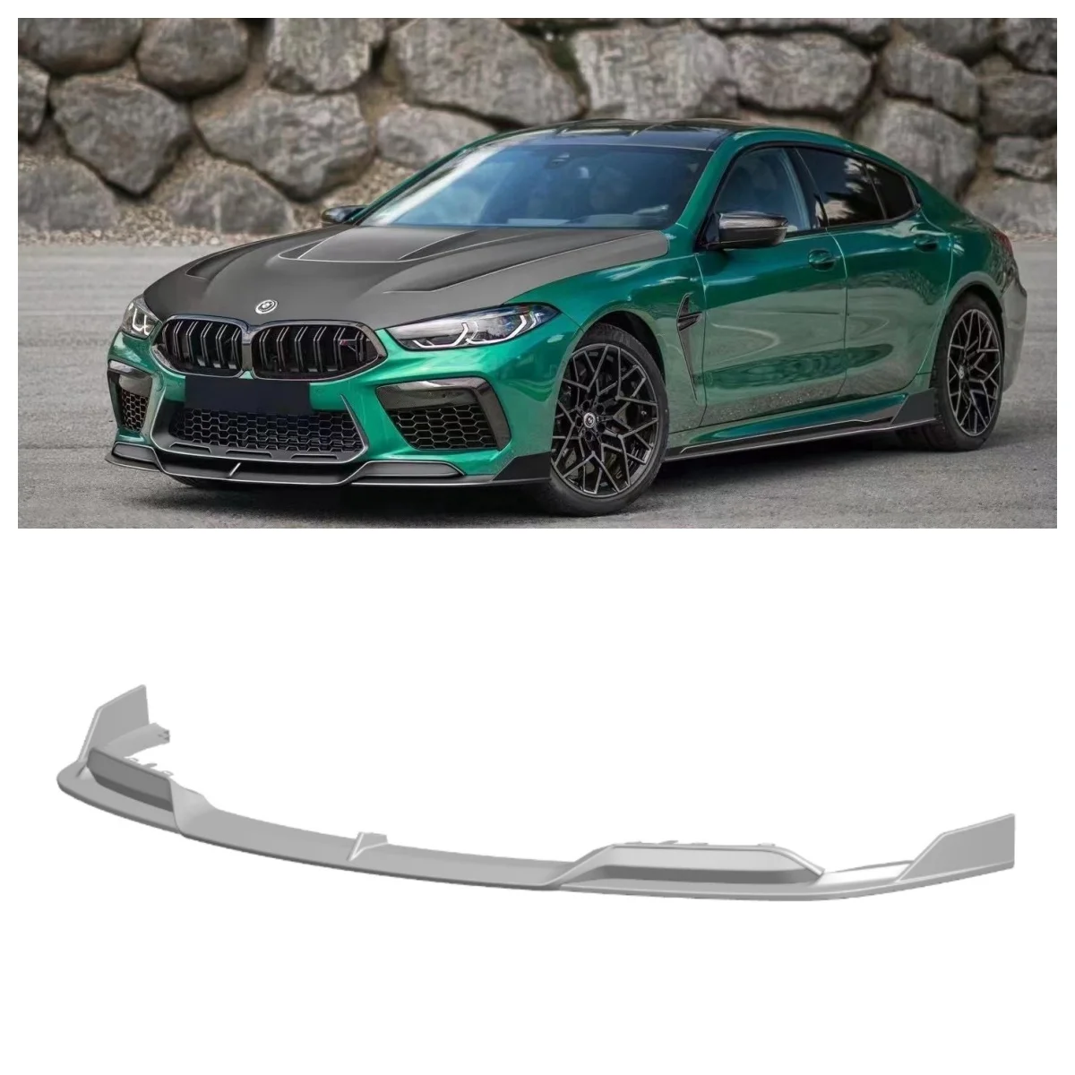 High Quality M8 Car Bumper Front Separator Suitable For BMW M8 F91 F92 F93 Dry Carbon Fiber Front Lip