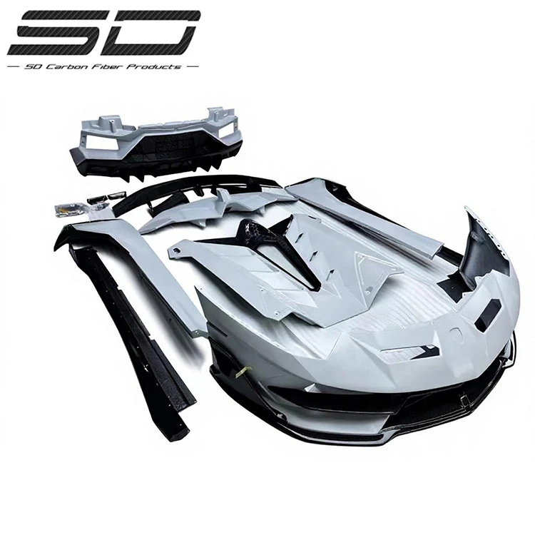 High Quality Svj Style Dry Carbon Bodykit For Lamborghini Aventador Lp700 Upgrade To Svj Style