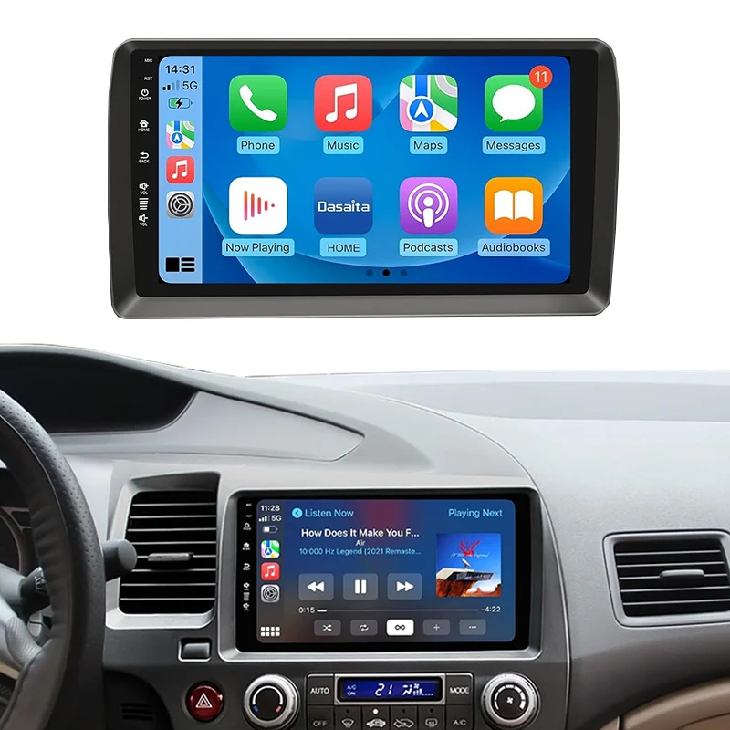 Honda Civic 8th Gen 2007-2011 Car Navigation Head Units 9-inch Android Car Radio Stereo Touch